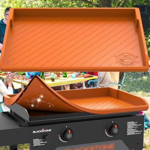 Silicone Griddle Cover for Blackstone 28 Upgraded Heavy Duty Food Grade Silicone Grill Protective Cover for Blackstone Accessories Even Omnivore Griddle Plate Protect from Dirt (DO NOT FITS 28 XL)