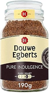 Douwe Egberts Pure Indulgence Instant Coffee 190g (Total of 6 Jars)