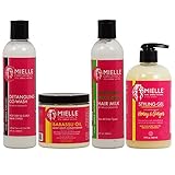 Mielle Organics Detangling Co Wash & Babassu Oil Conditioner & Hair Milk 8oz & Styling Gel 13oz...