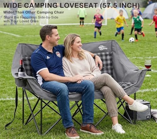 Image of Bolosy Double Camping Chair Oversized Camping Loveseat