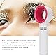Agatige Wimpernventilator-Trockner, USB-Mini-Handheld, klingenloser Wimpernventilator, tragbarer Kühltrockner mit Gewichtsbasis für Wimpernverlängerungen (Weiß)