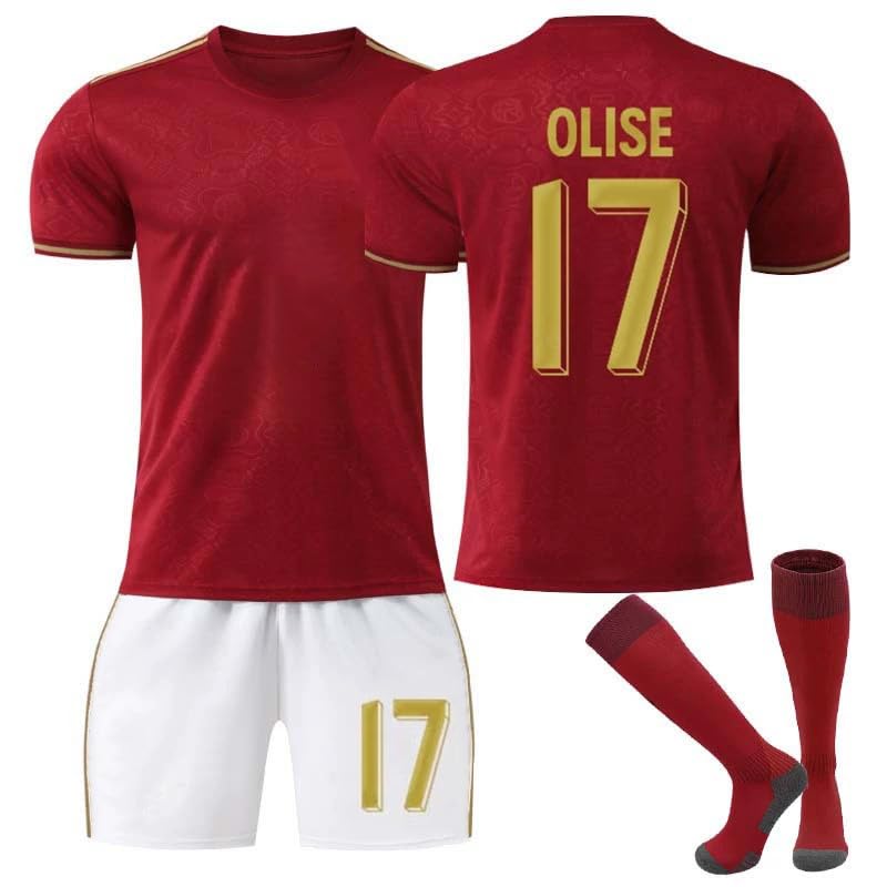Generisch 25/26 New Bayern Soccer Sport Outfit Red Home 125th Commemorative Trikot Kinder Kids Mens Trainning Trikot Fussball Jungen T Shirt Shorts Socks Outdoor Football Jersey Set