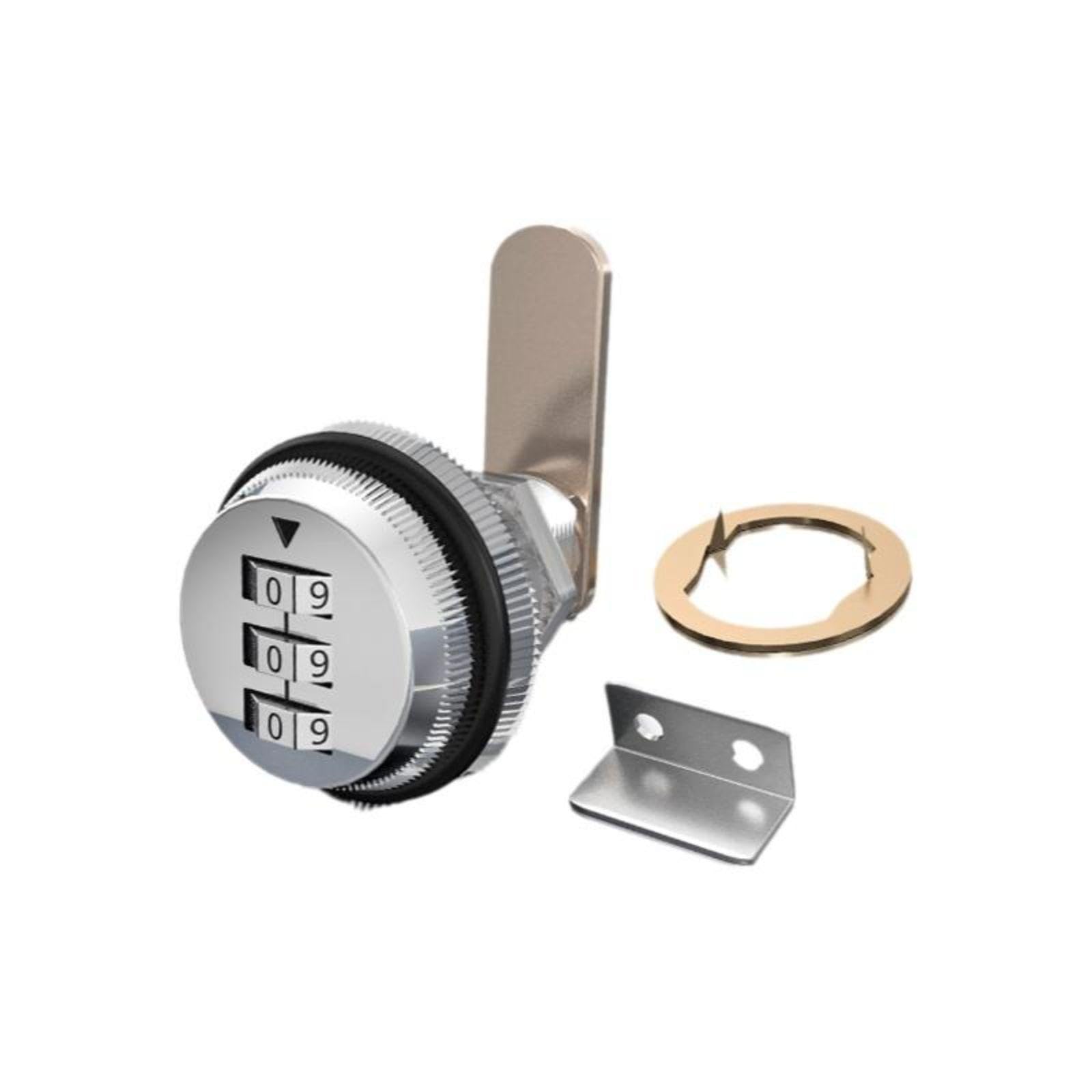Double Door Cabinet Lock keyless Combination zinc Alloy Protected Furniture Bright Silver Single Door 19-25-image-30