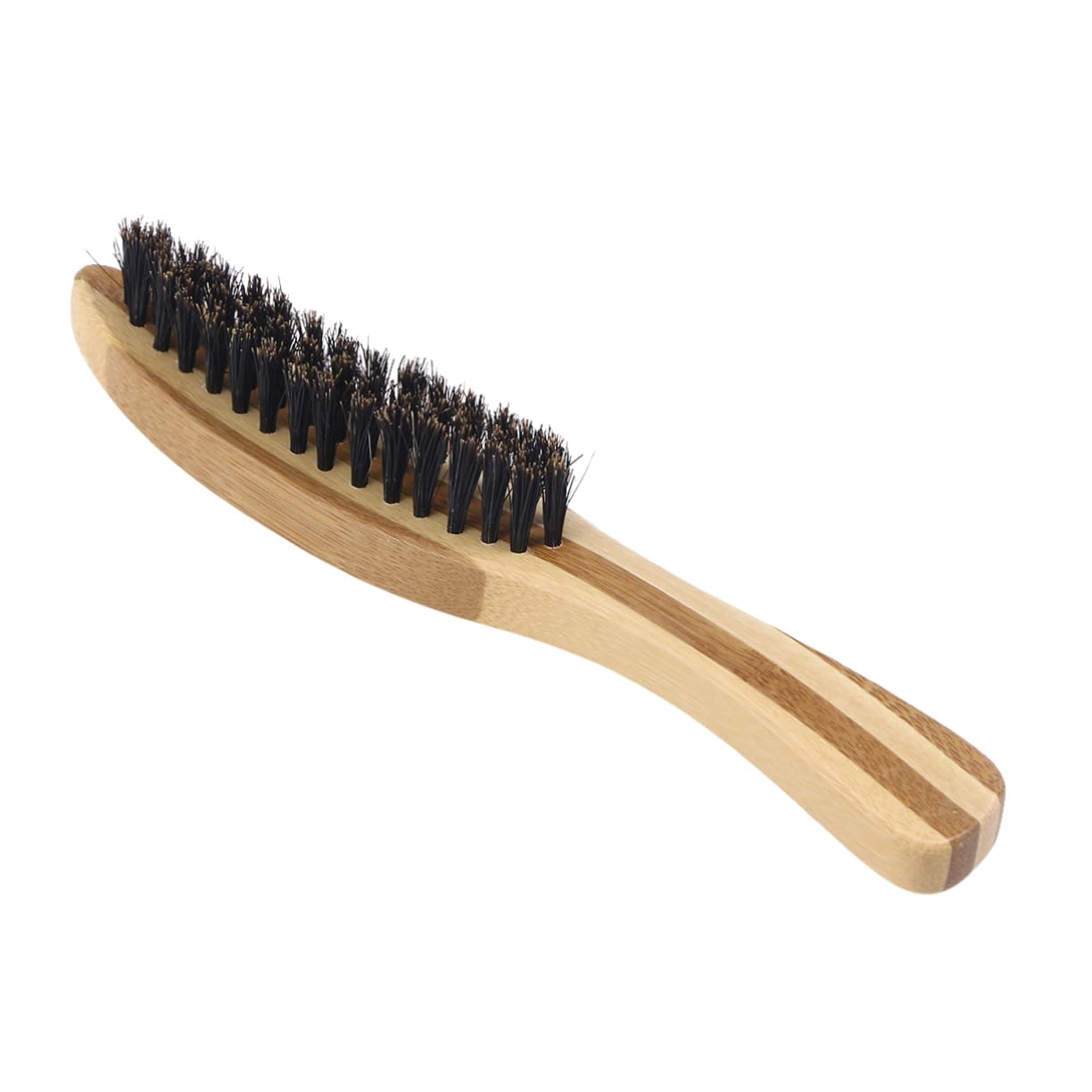 FRCOLOR Men's Beard Brush Natural Bristle Comb for Hair Wood Handle Static-free Portable Styling Tool for