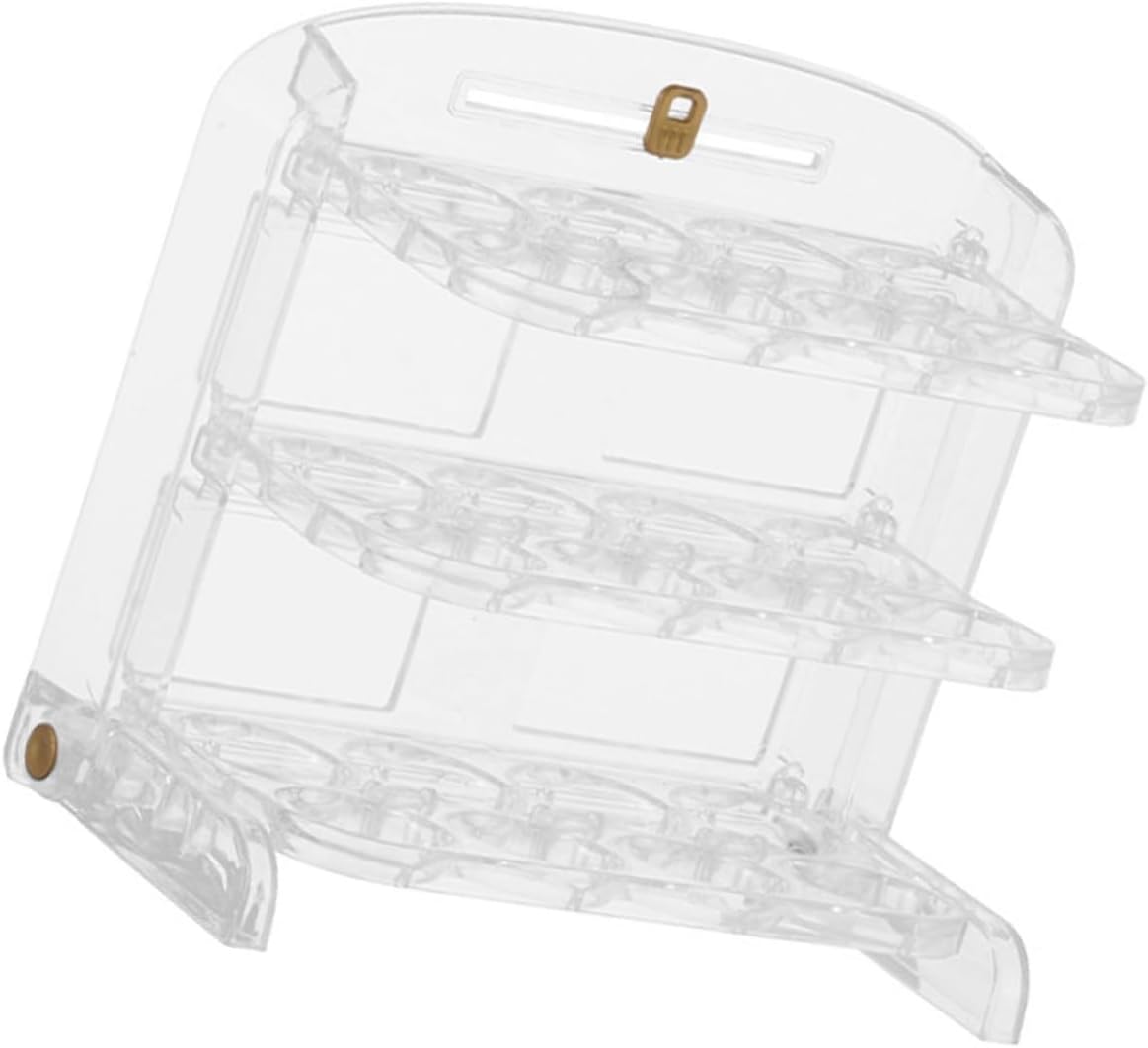 Toddmomy Egg Holder for Refrigerator, Plastic Egg Storage Container with Multi-layer Rack, Kitchen Organizer Suitable for Household and Camping Use