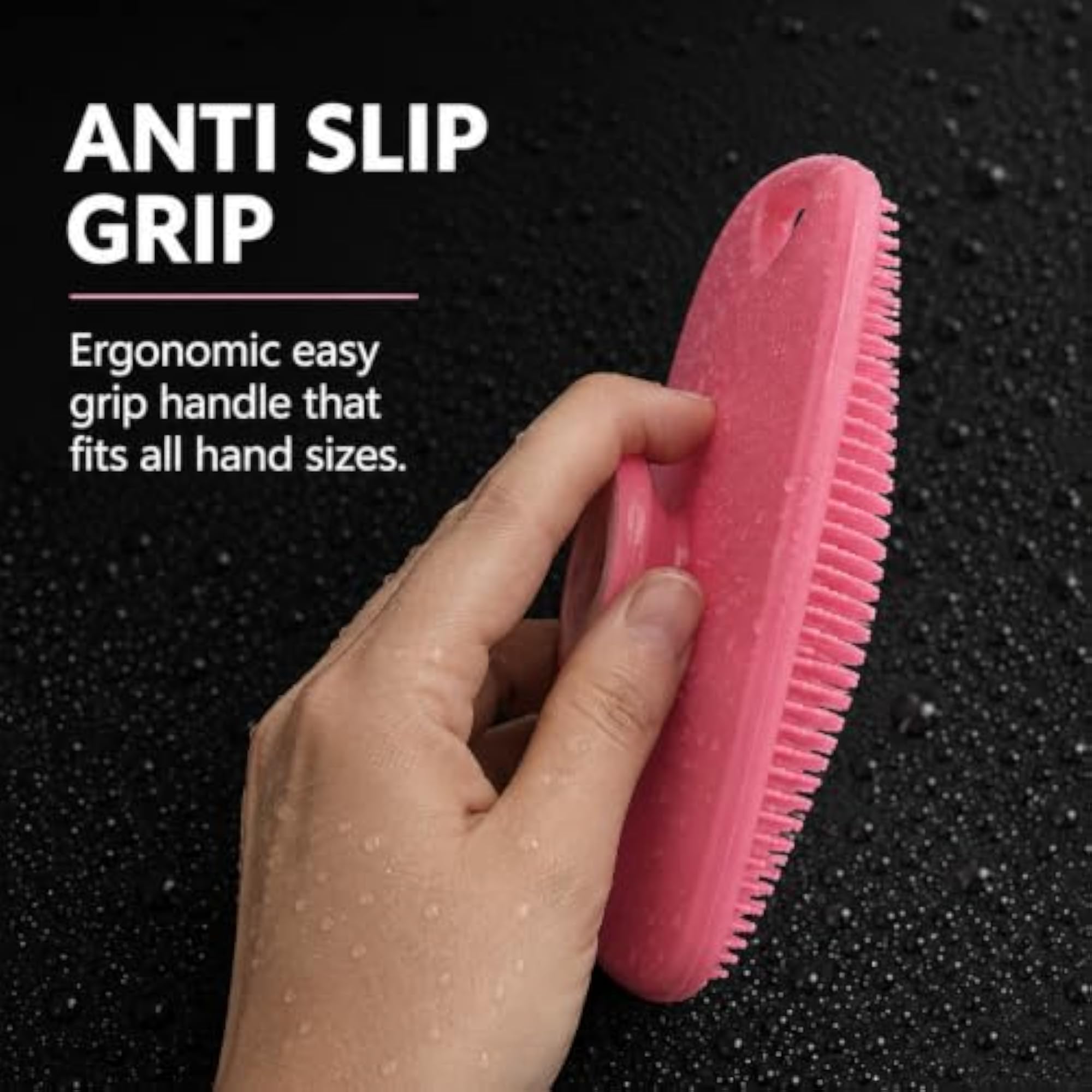 Silicone Body Scrubber for Bathing, Pack of 2