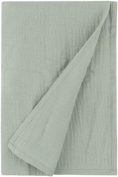 cici store Manta de algodón de crepé para bebé, manta para bebé, toalla de playa, sábana para cuna, no fluorescente, manta para recién nacidos, para