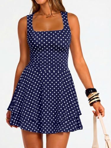 Image of Trendy Queen Women Mini Summer Party Homecoming Beach Vacation Sun Dresses