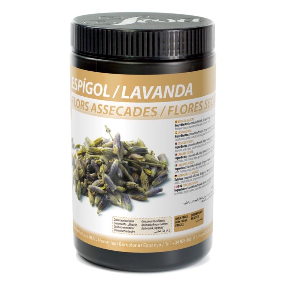 SOSA Fiori di lavanda secchi - Ornamento culinario - Barattolo 100 gr