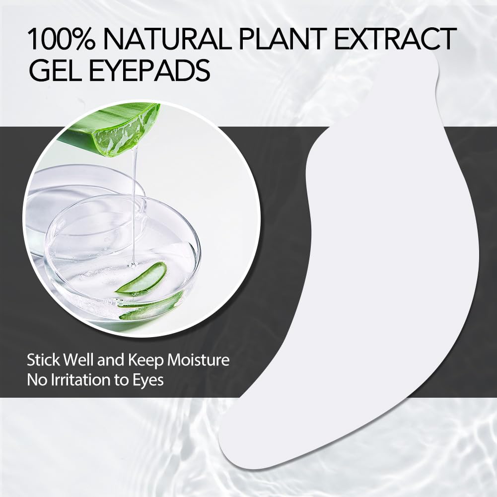 Lunamoon Eye Pads for Eyelash Extension Eyelash Pads Eye Pads Eyelash Extension Pad Eyelash Pads Eye Gel Pads Eyelash Lifting Pad Eyelash Colouring Pad Lash Extension Pads 50 works (Dolphin-Black) - Image 4