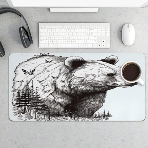 Animal Pad para Ratón Grande Impermeable Oso Wildlife miniatura 5