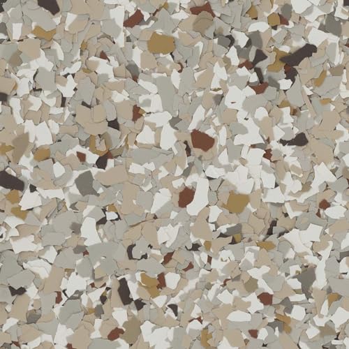Epoxy Flakes 1/4" (5 Lbs) - Garage Floor Flakes/Epoxy Floor Flakes para pisos decorativos y manualidades (716 Creekbed) miniatura 1