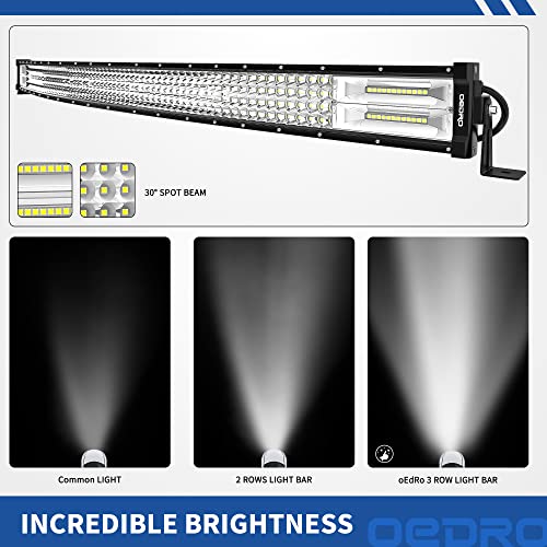 Image of OEDRO 42 Inch 1128W LED Light Bar 78960LM Quad-Rows Spot Flood Combo Work Lights + Wiring Harness IP68 Grade Off Road Light 12V 24V Fit for Pickup Jeep SUV 4WD 4X4 ATV UTE Truck Tractor