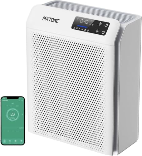 Image of Air Purifier for Home Large Rooms, HEPA Air Purifier with Smart WiFi APP Control,Covers Up to 3500 ft,AQI Display, Ultra-Quiet Sleep Mode & Auto Mode, Air Cleaner for Pet Hair Dust Pollen Odors