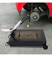 LOHISHILO Oil Drain Pan 25 Gallon Electric Oil Drain Pan with 155W Pump 3500r/min & 7.2 Ft Hose, ...