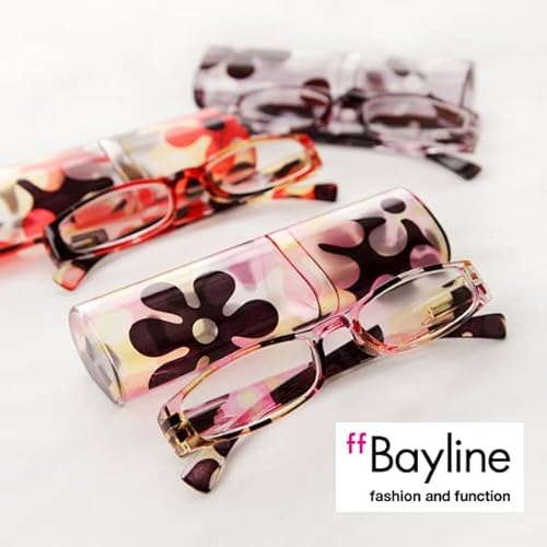 Bayline リーディンググラス(老眼鏡) 2085 モダン北欧フラワー/同柄ハードケース付き の商品画像 5