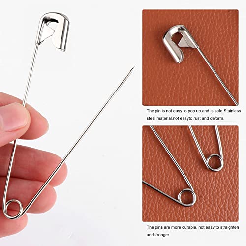 Miniatura 3 de 30 Piezas Imperdibles Grandes De Seguridad, 85mm Alfileres De Seguridad, Pines De Seguridad Para Ropa,Mantas,Lona,Cuero, Manualidades, Faldas