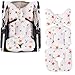 Househome Doux et réversible bébé pur coton Poussette Siège auto Nacelle Liner insérer Portable Matelas à langer, Housse universelle Poussette Taille 31.8 x 15 pouce Infant Coussin Pad
