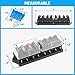 RED WOLF Car 8-Way Blade Fuse Block Box Standard Circuit Fuses for Boat Marine Auto RV Car Trailer Truck SUV Power Distribution Panel Damp-Proof Cover DC 10-32V, Waterproof