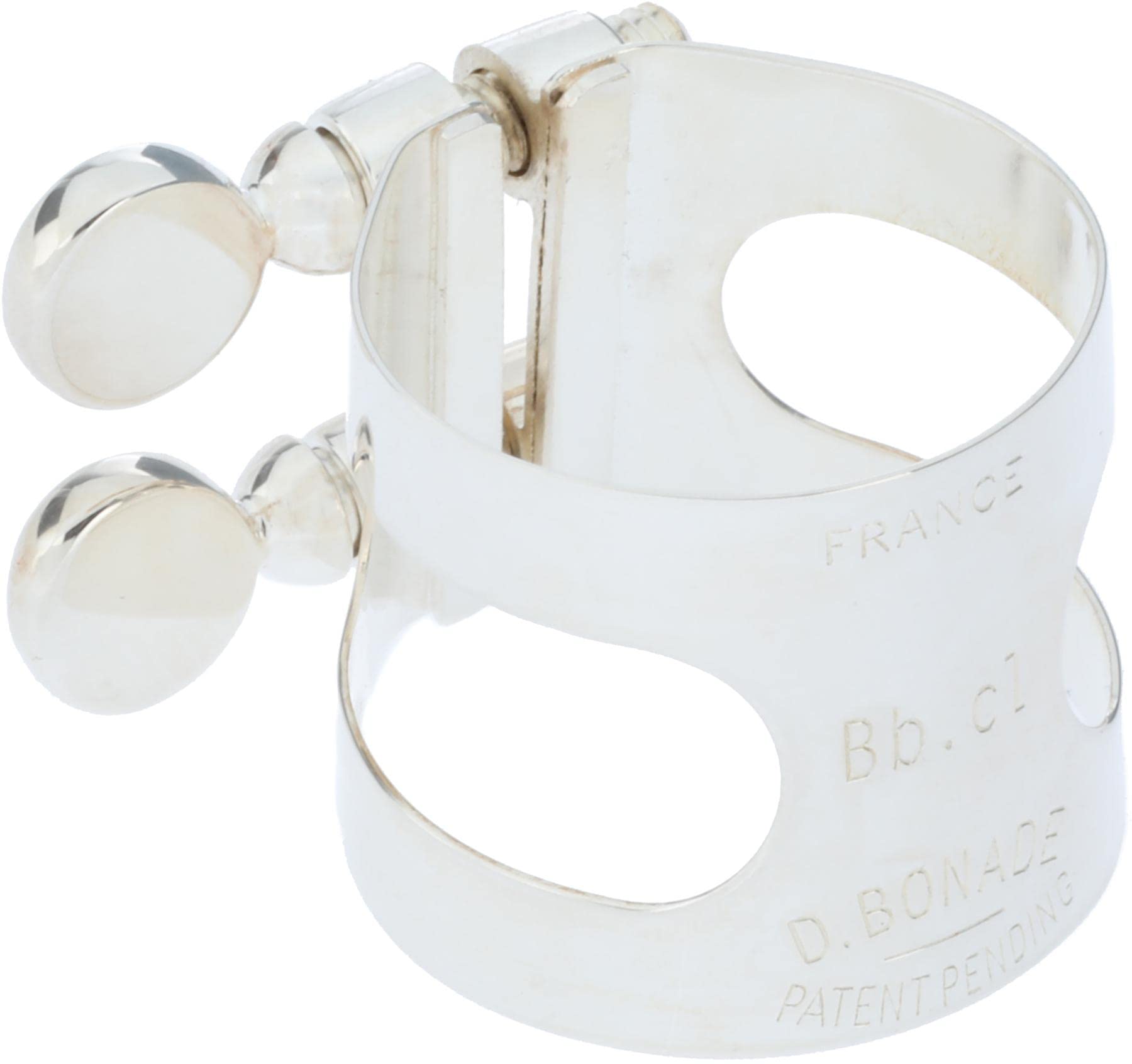 BONADEClarinet Ligatures & Caps Bb Clarinet - Silver - Ligature Only