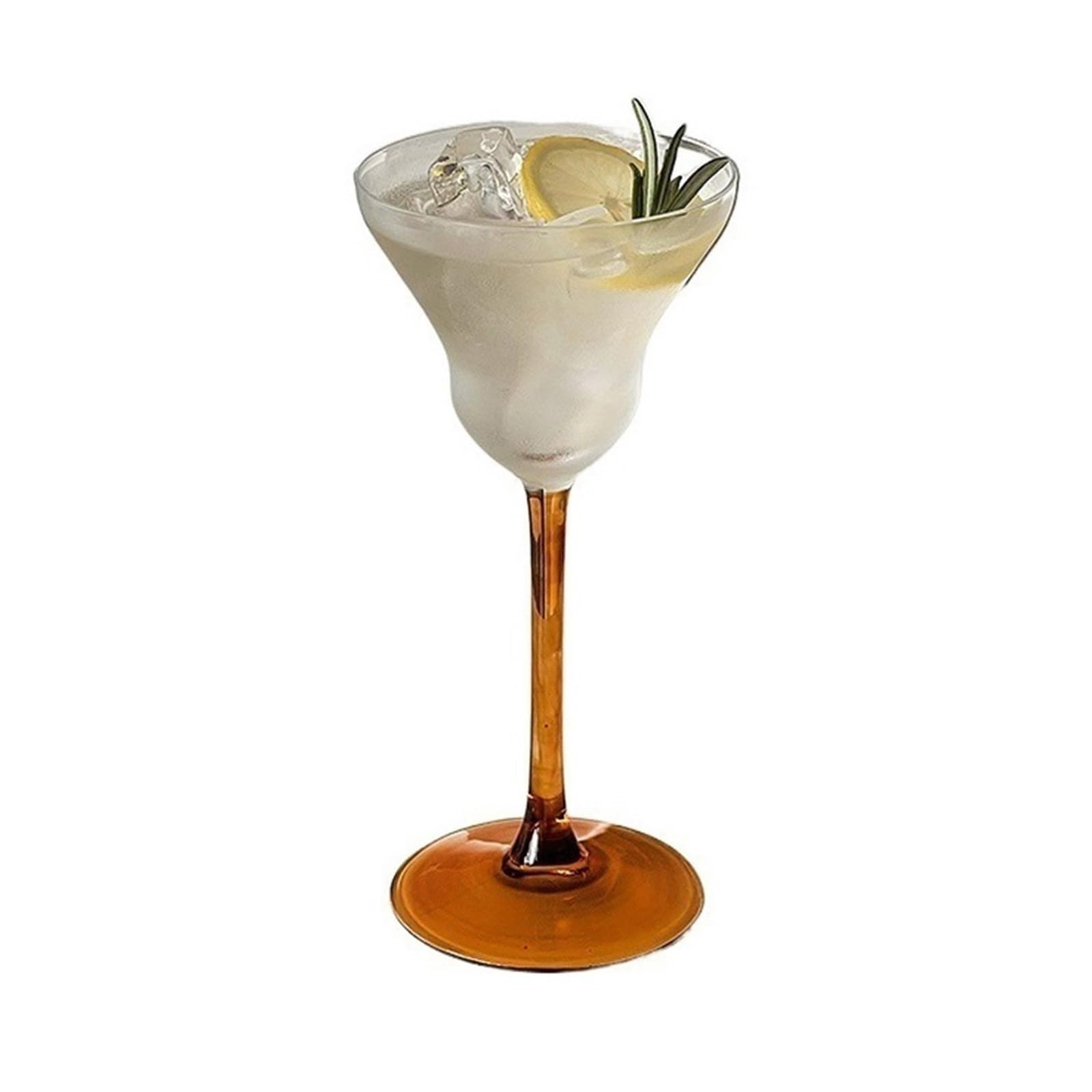Copas de martini de 190 ml con pie elegante color marrón vaso tipo coupé
