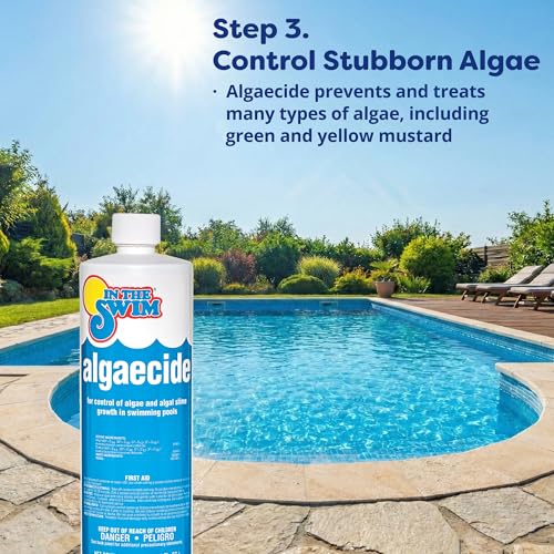 In The Swim Pool Deluxe Opening Chemical Start Up Kit - Above Ground and In-Ground Swimming Pools - Up to 15,000 White