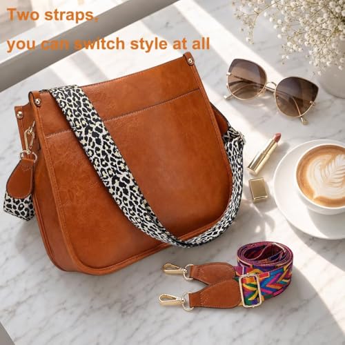 AUYOCO Vegan Leather Crossbody Bag