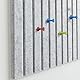 Topzora 60 x 90cm Große Pinnwand Filz Selbstklebend mit 50 Pinnnadeln, 6 Stück 30x30cm Vision Board,Bogen Filz Pinnwand für Wände in der Schule, zu Hause, im Büro（Grau）