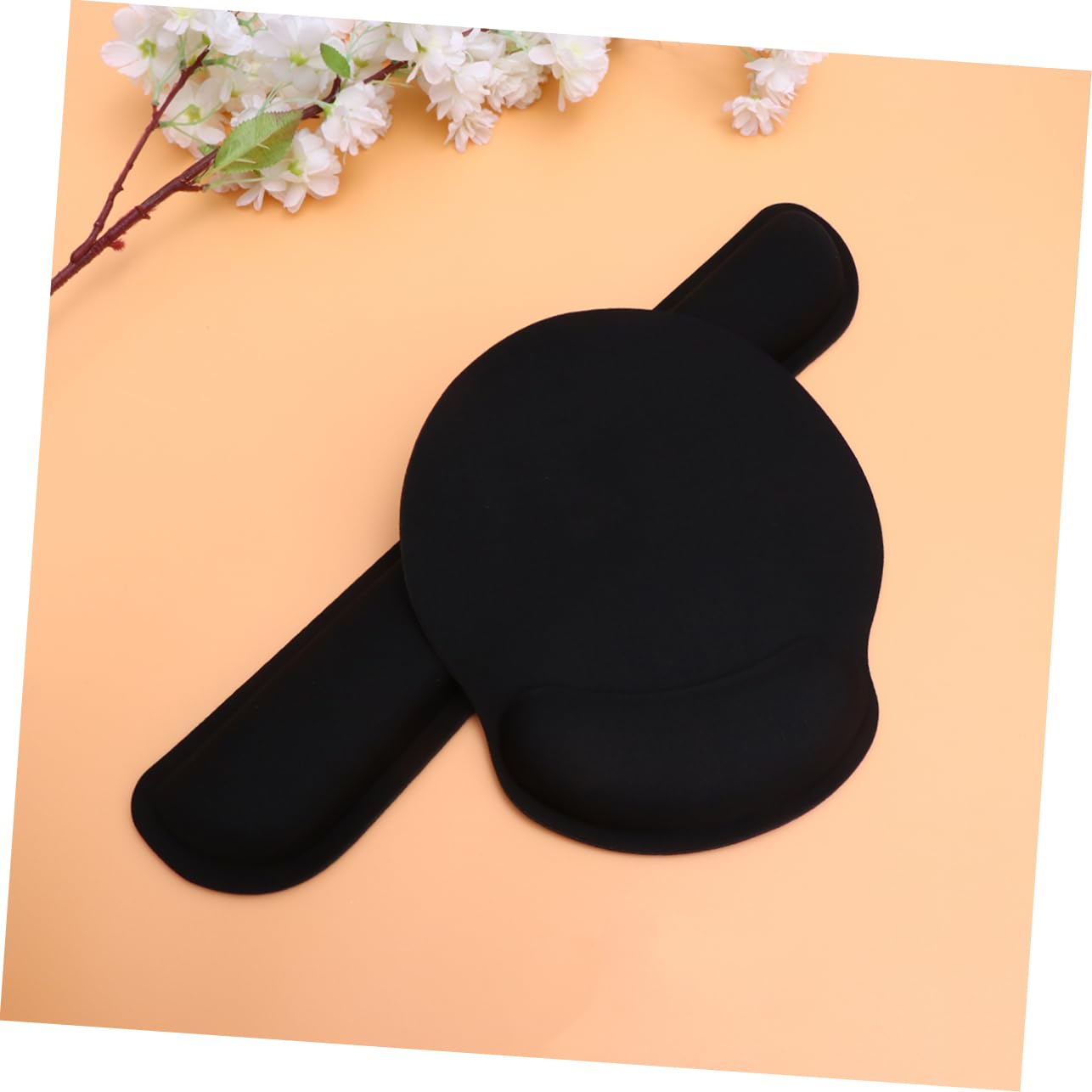 2 Set 2 Pezzi Poggiapolsi Ergonomico Per Tastiera in Memory Foam Per Mouse Poggiapolsi Comodo Per Mouse Per Uso in Ufficio