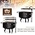 PHI VILLA 30" Outdoor Wood Burning Firepit with Cooking Grate, Patio Deep Bowl Steel Fire Pits for Outside with Adjustable Swivel BBQ Grill Pan, Star & Moon Cutouts Pattern, Poker & Spark Screen