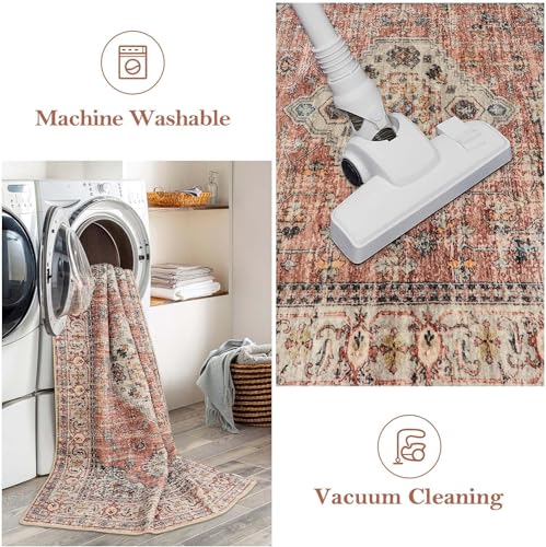 Lahome Oriental Hallway Runner-2.5X8 Kitchen Runner Soft Ultra-Thin Bedroom Runner thumb #3