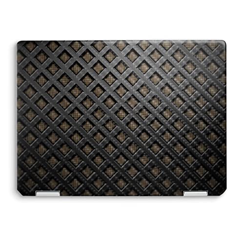 Image of MightySkins Carbon Fiber Skin Compatible with HP Spectre x360 14 inch (2022) Full Wrap Kit - Black Wall | Protective, Durable Textured Carbon Fiber Finish | Easy to Apply | Made in The USA