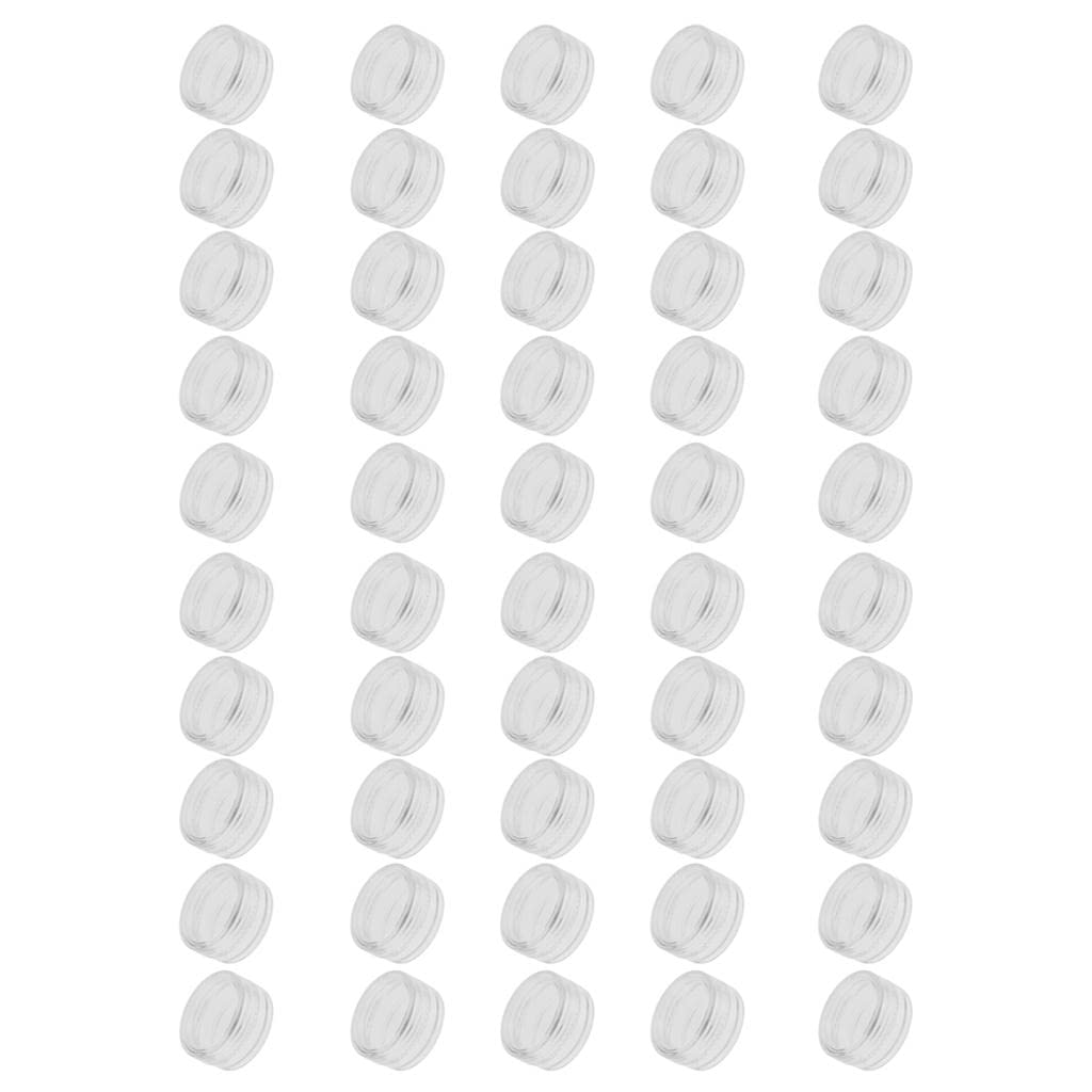 Club Bollywood®50 Pieces PVC Cosmetic Pot Jars Lotion Cream Sample Empty Container 2G|Health & Beauty | Natural & Alternative Remedies | Aromatherapy|50 Pieces Cosmetic Jars with Lids-image-37