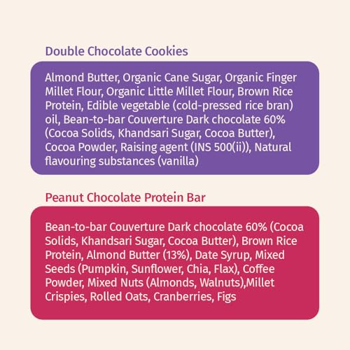 Image of The Good Kind Double Chocolate Cookies (1 Pack) & Peanut Chocloate Protein Bar (2 Pack), Plant Based Cookies & Bar, Perfect for Snacking, Gluten Free, Palm Oil free & Vegan (Combo Pack of 3)