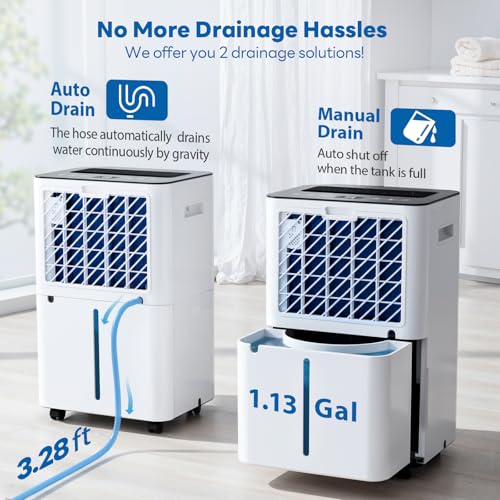 Dehumidifier for Large Basement with Drain
