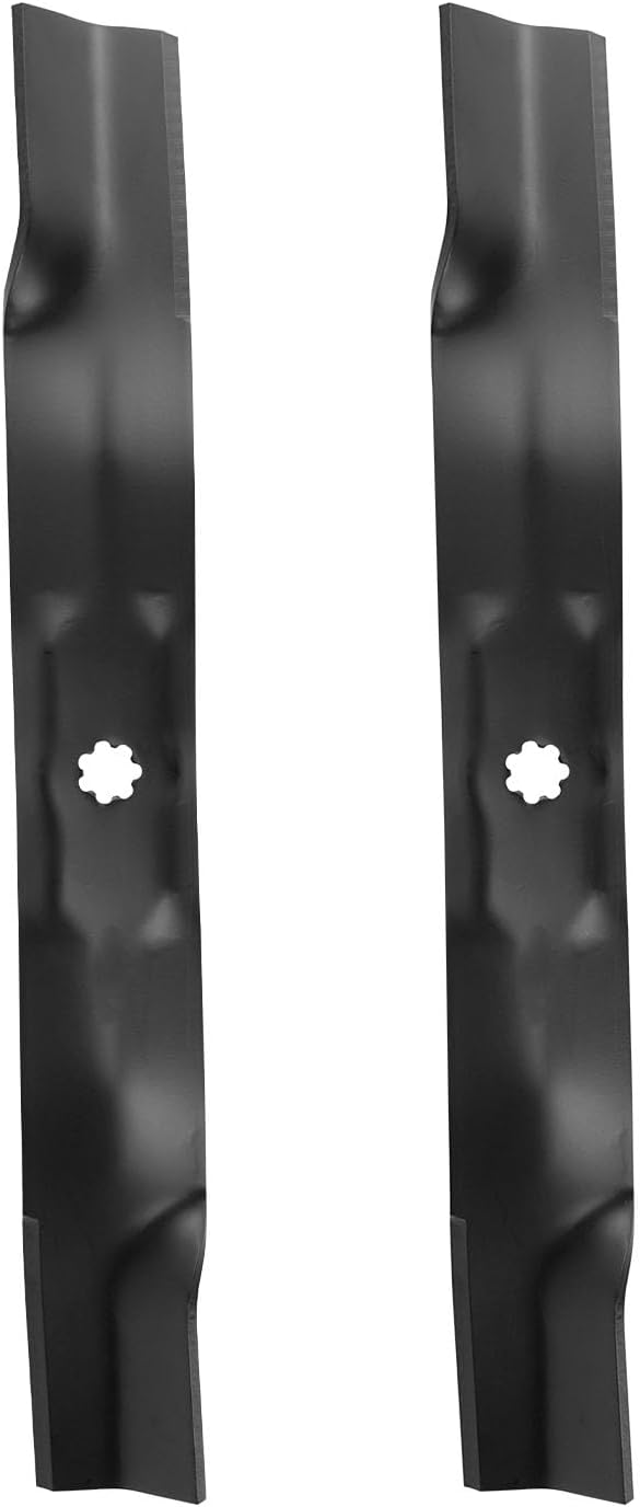 ACEBRI 42 '' mower Blades Fit for John Deere d105 d110 d125 d130 LT160 LA135 42 inch blades for John Deere AM137327, AM141032, M154061 2Pack