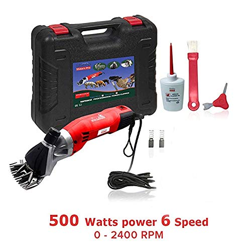 RBTT 500W high power Electric wool shears adjustable speed Wool scissors safety 13 straight teeth Professional animal trimmer farm pasture
