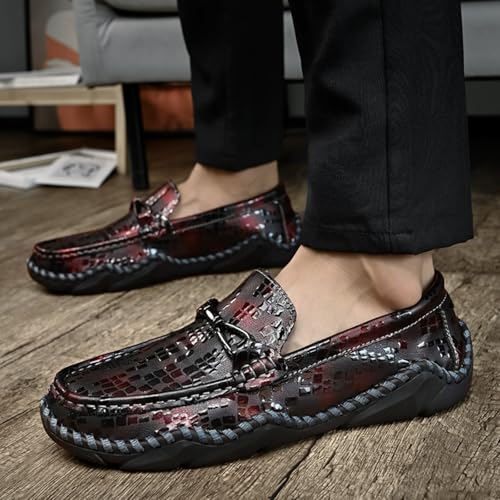 Mens Loafers Moccasins Breathable Antislip Outdoor Slipons Suitable for Daily Casual wear and Outdoor Walks4