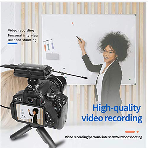 Depusheng Draadloos Lavalier Microfoonsysteem Reversmicrofoon met oplaadbare bodypack en ontvanger Draadloze… - Image 4