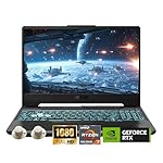 ASUS TUF A15 Gaming Laptop, AMD Ryzen 7 7435HS Processor, NVIDIA GeForce RTX 3050, 15.6 inch Full HD Display, 32GB DDR5 RAM, 1TB SSD, Backlit Keyboard, Windows 11 Home, Wi-Fi, Alpacatec Accessory