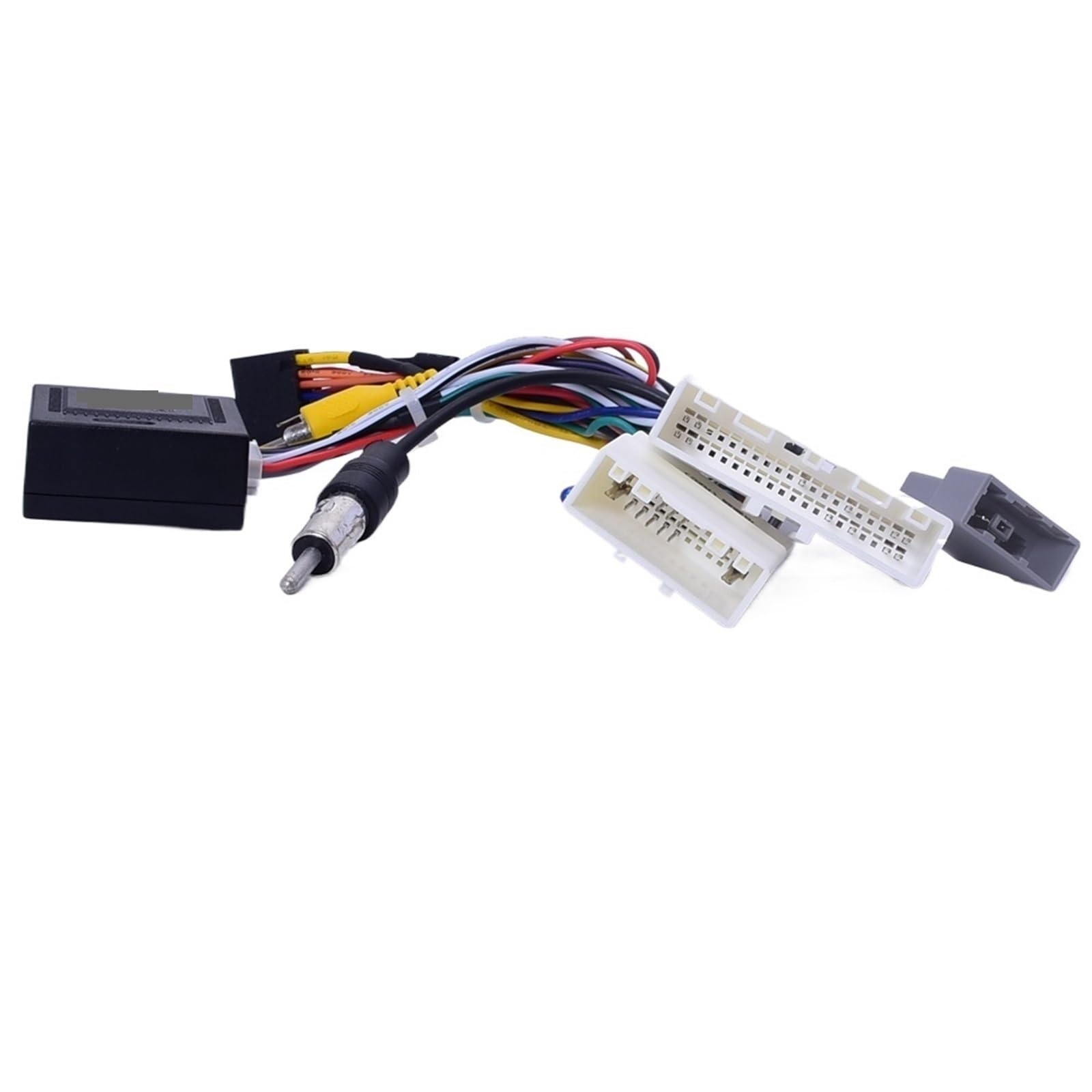 Arnés de cableado de Radio de Coche Arnés de cableado de Radio de 16 Pines for Coche, Caja CANbus for Nissan Qashqai X-Trail Xtrail 2019, Adaptador estéreo con Android