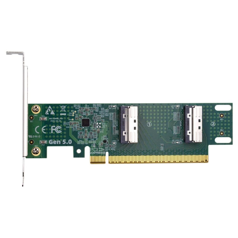Amazon.com: Xiwai 16x PCIE5.0 PCI-Express to Dual MCIO 8i SFF-TA