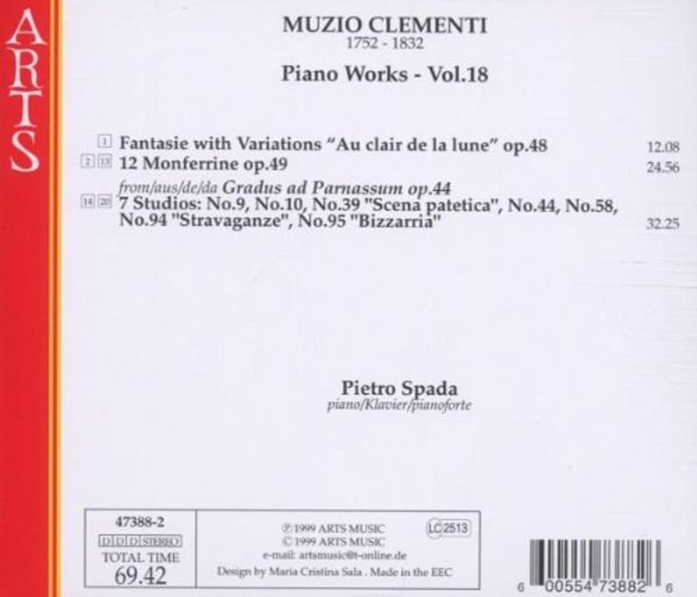 Muzio Clementi: Piano Works, Vol. 18
