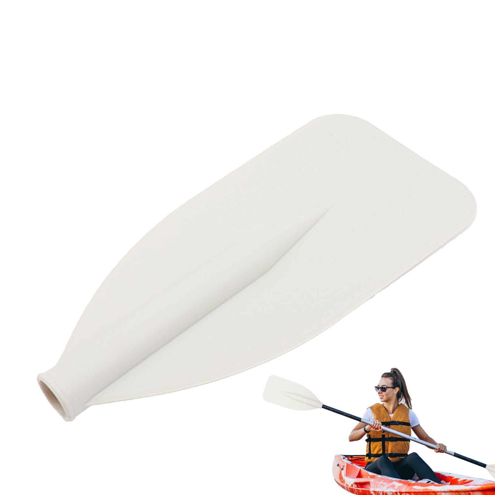 Generico Pagaia per Canoa - Alluminio ergonomico | Remo da Kayak o Barca | Larga Piatta Resistente, Pala in PP Spesso, Accessorio Portatile per Fiume, Vasca, Navigazione 38,8x18,1cm