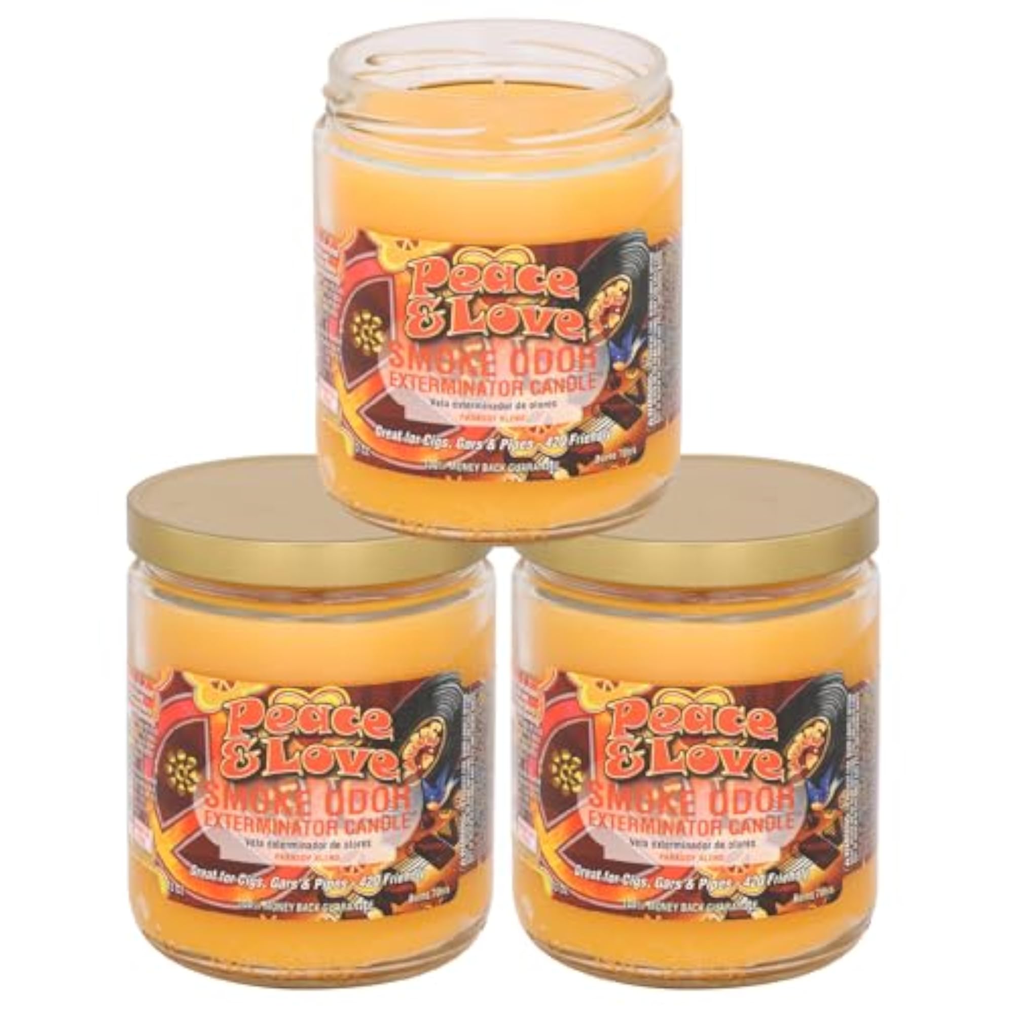13oz Jar Candles (Peace & Love, 3)