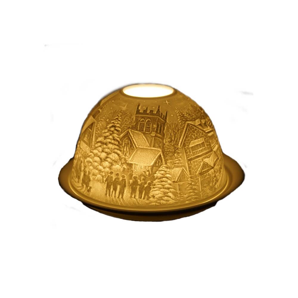 Nordic Lights Xmas Twilight Candle Shade and Plate