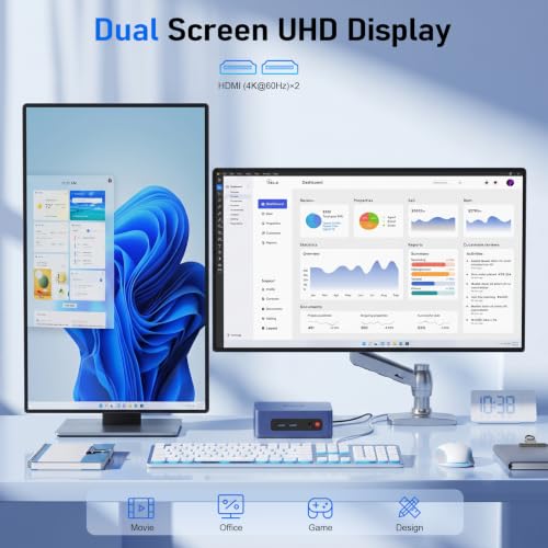 Beelink SER3 Mini PC AMD Ryzen 3500U Mini Computers, 16G DDR4 480G PCIe3.0 SSD, Dual HDMI 4K 60HZ Display, WiFi 5 BT5.0 Home Office Business Desktop PC - image 5