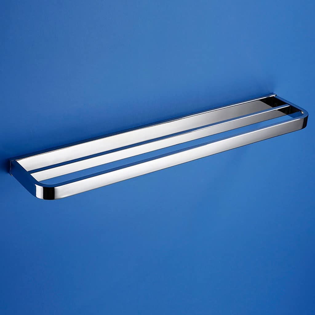Toallero Toalleros 304 acero inoxidable toalla de toalla de baño barra de toalla de pared montada en la pared Toallas de doble toallas Riel de estantería for la cocina Hotel de baño Toalleros De Baño(
