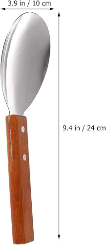 Miniatura 5 de 2 espátulas japonesas de arroz versátil antiadherente para servir con mango de madera, cucharada de tofu para el hogar y la cocina, grande