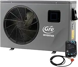 Bomba Trocador De Calor GRE14 Inverter 45.000 Btus Aquecimento Piscinas Até 69.000 Litros